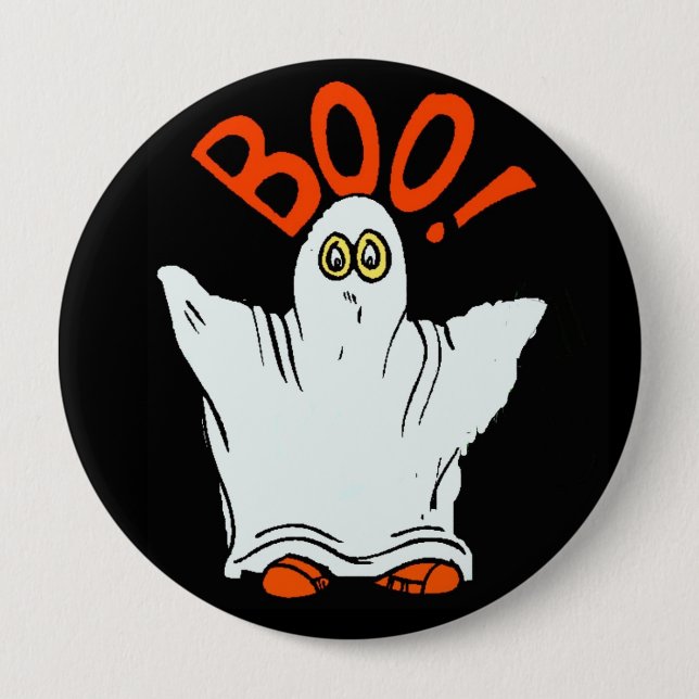 Bóton Redondo 10.16cm Boo! Botao (Frente)