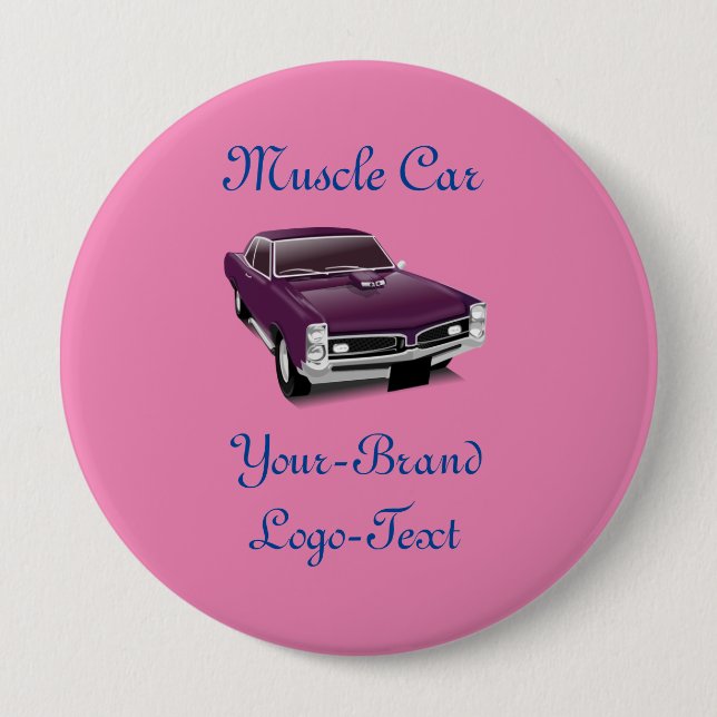 Bóton Redondo 10.16cm Botão (Frente)