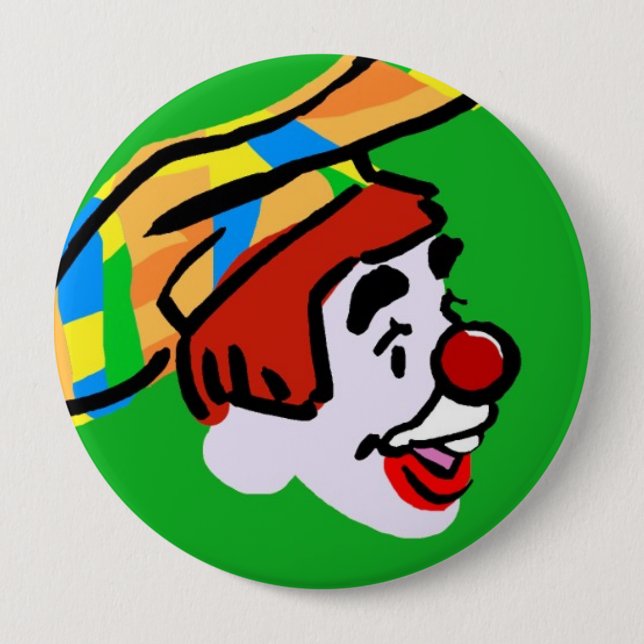 Bóton Redondo 10.16cm Botão 4 de Whizzo (Frente)