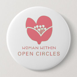 Bóton Redondo 10.16cm Botão, Arredondar personalizável