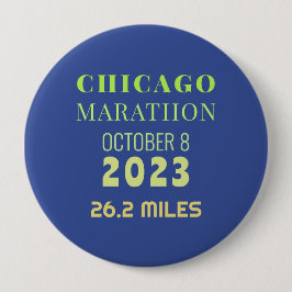 Bóton Redondo 10.16cm Botão Chicago Marathon 2023