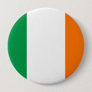 Bóton Redondo 10.16cm Botão com a bandeira de Ireland