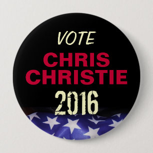Bóton Redondo 10.16cm Botão da campanha de CHRISTIE 2016 de Chris do