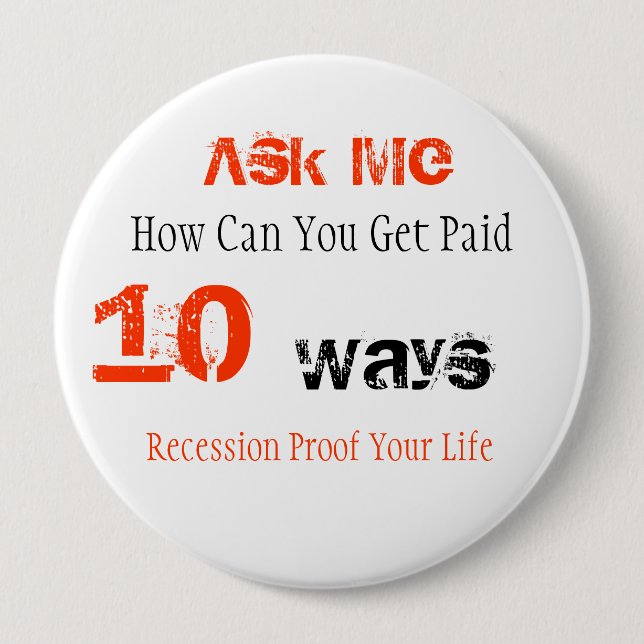 Bóton Redondo 10.16cm Botão de Ardyss (Frente)