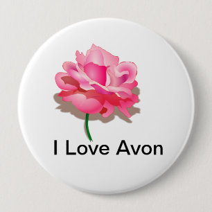 Bóton Redondo 10.16cm Botão de Avon para Representitives