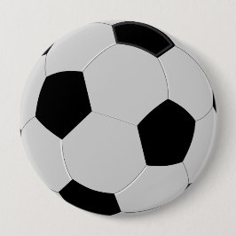 Bóton Redondo 10.16cm Botão de bola preto e branco