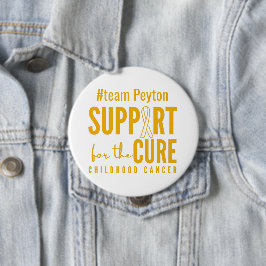 Bóton Redondo 10.16cm botão de cura de suporte de nome personalizado do