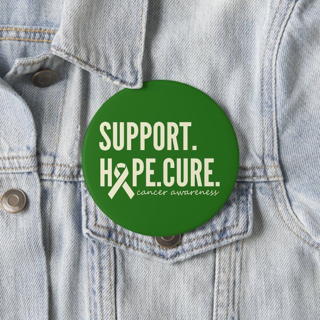 Bóton Redondo 10.16cm Botão de cura do suporte de reconhecimento do canc (In Situ)