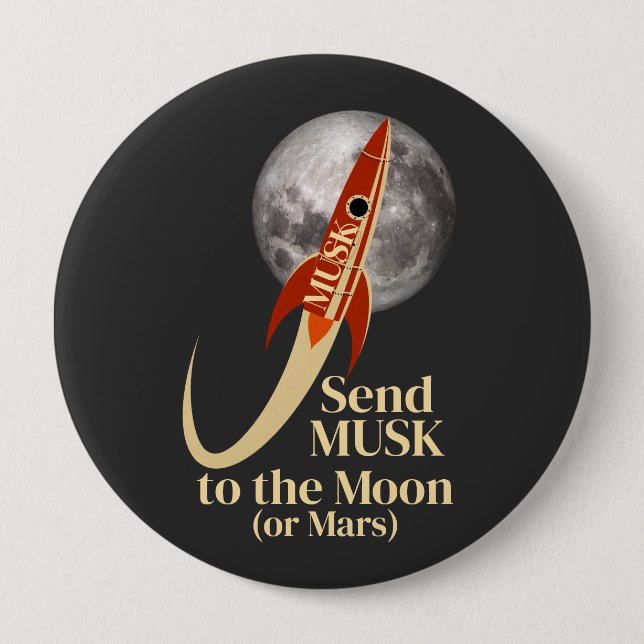 Bóton Redondo 10.16cm Botão de Musk (Frente)