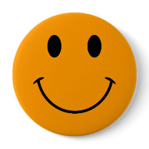 Botão de Rosto Laranja