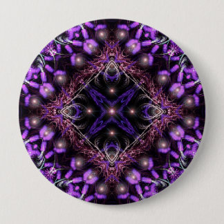 Bóton Redondo 10.16cm Botão de tapeçaria Fratural Roxo