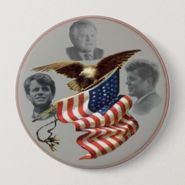 Bóton Redondo 10.16cm Botão de três irmãos (Frente)