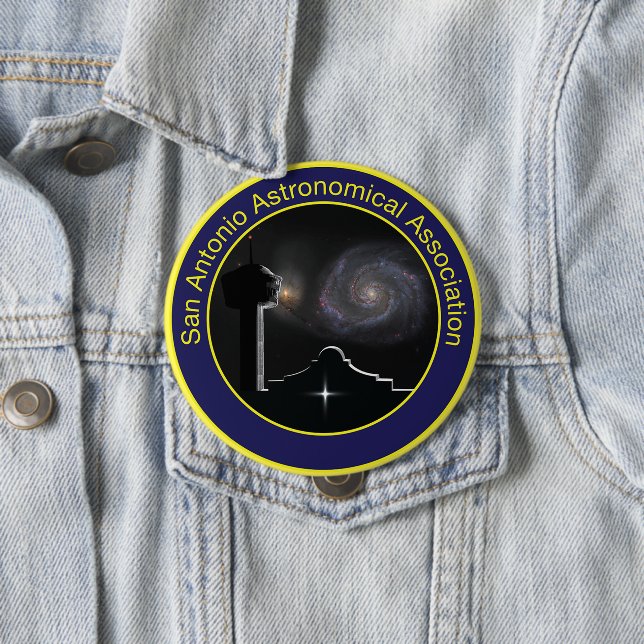 Bóton Redondo 10.16cm Botão do logotipo SAAA (In Situ)