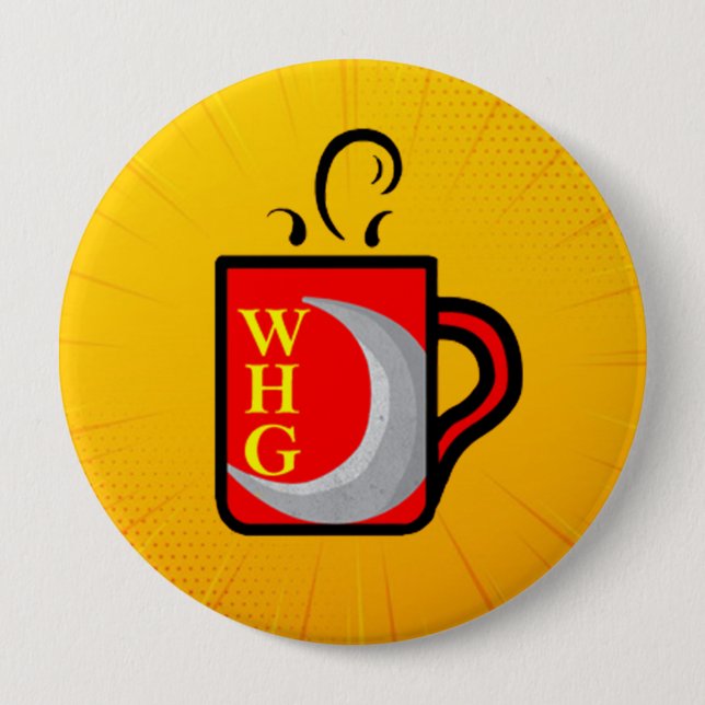 Bóton Redondo 10.16cm Botão Grande (Frente)