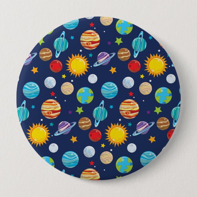 Bóton Redondo 10.16cm Botão grande redondo (Frente)