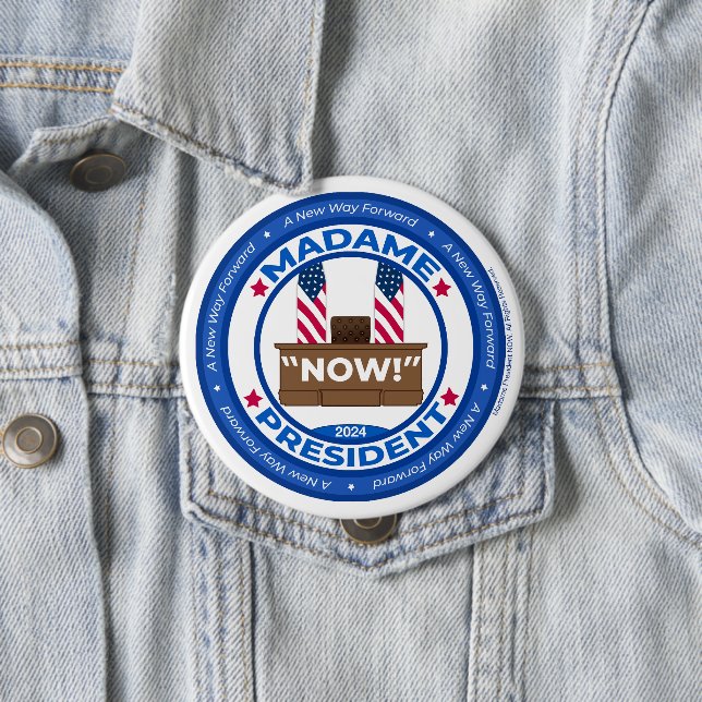 Bóton Redondo 10.16cm Botão Novo Caminho para a Frente (In Situ)