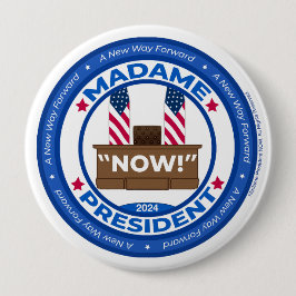 Bóton Redondo 10.16cm Botão Novo Caminho para a Frente