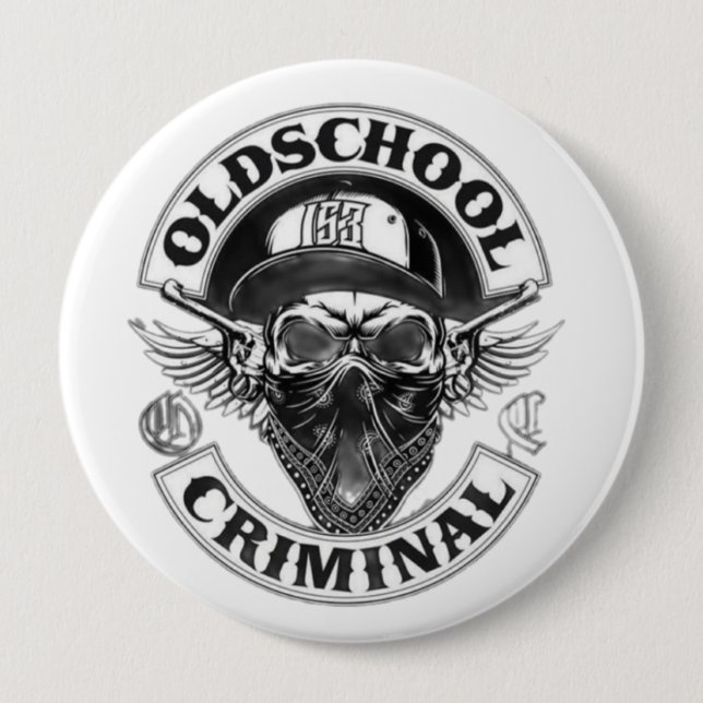 Bóton Redondo 10.16cm Botão redondo (Frente)