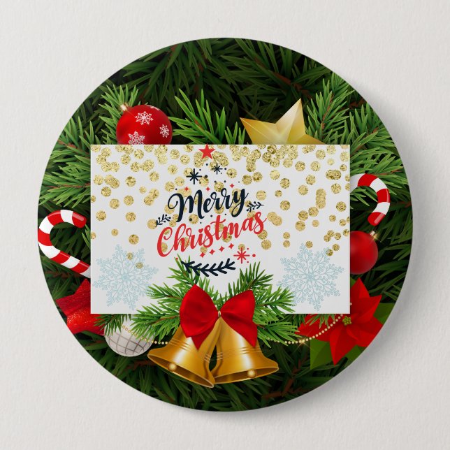 Bóton Redondo 10.16cm Botão redondo do botão, (Frente)