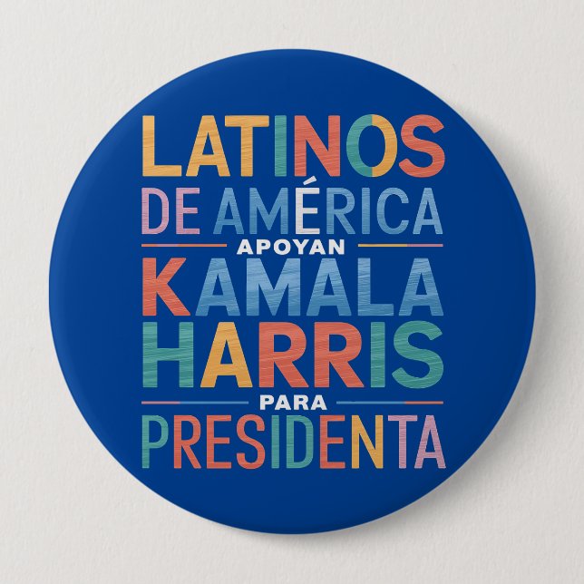 Bóton Redondo 10.16cm Botão redondo, grande, 4 polegadas (Frente)