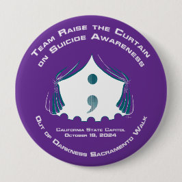 Bóton Redondo 10.16cm Botão redondo, grande, 4 polegadas