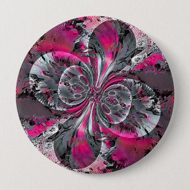 Bóton Redondo 10.16cm Botão Sinais Mistos (Frente)