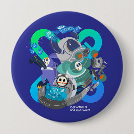 Bóton Redondo 10.16cm Botão X World Team 319-20250220