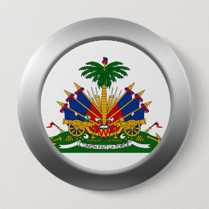 Bóton Redondo 10.16cm Brasão de Haiti