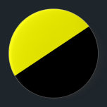 Bóton Redondo 10.16cm Broche Libertário<br><div class="desc">Broche Libertário,  amarelo e preto.</div>