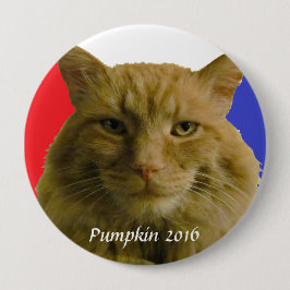 Bóton Redondo 10.16cm Campanha Eleitoral de Pumpkin 2016