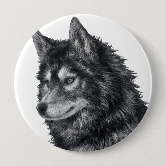 Bóton Redondo 10.16cm Cão Balto (Frente)
