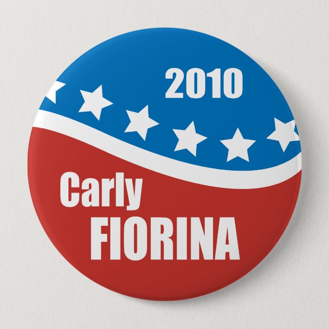 Bóton Redondo 10.16cm Carly Fiorina 2010 (Frente)