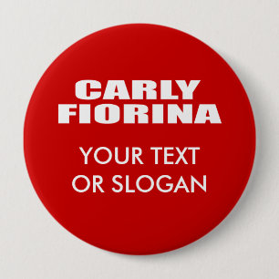 BÓTON REDONDO 10.16CM CARLY FIORINA PARA O SENADO