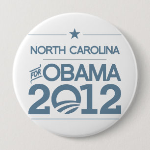 Bóton Redondo 10.16cm CAROLINA DO NORTE PARA OBAMA 2012.png