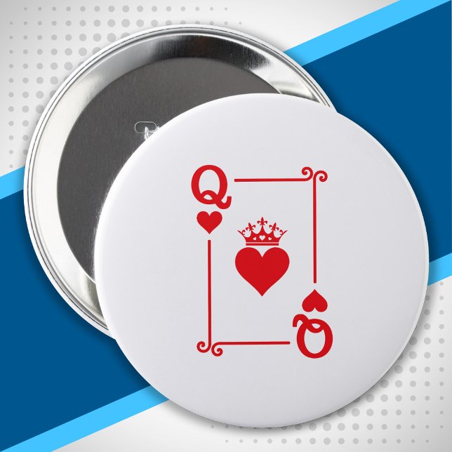 Bóton Redondo 10.16cm Casais de Combinação Figurino Rainha de Corações (Criador carregado)