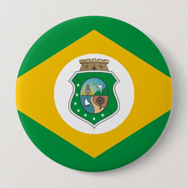 Bóton Redondo 10.16cm Ceara, Brasil (Frente)
