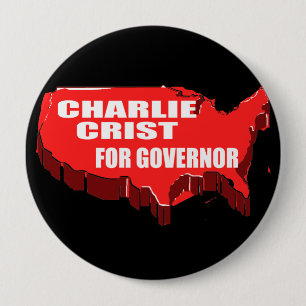 BÓTON REDONDO 10.16CM CHARLIE CRIST PARA O SENADO