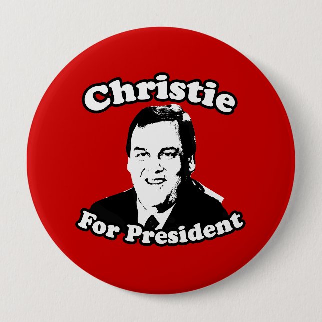 BÓTON REDONDO 10.16CM CHRISTIE DE CHRIS PARA O PRESIDENTE (Frente)