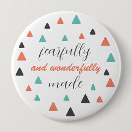 Bóton Redondo 10.16cm Citação de Padrões Feitos Incrivelmente