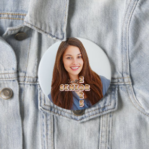 Bóton Redondo 10.16cm Classe de Formando de mais velho da Graduação 2025