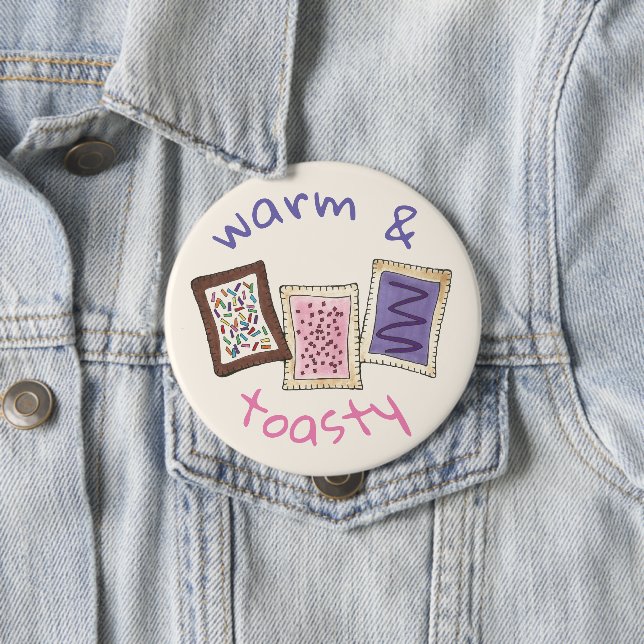 Bóton Redondo 10.16cm Comida de pastelaria quente e sofisticada do café  (In Situ)