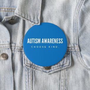 Bóton Redondo 10.16cm consciência do autismo. escolha o tipo. Botao