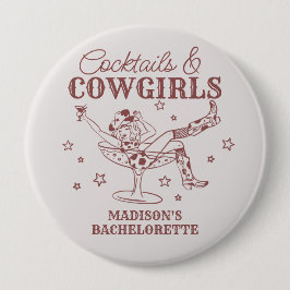 Bóton Redondo 10.16cm Coquetéis e coquetéis da Burgundy