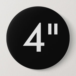 Bóton Redondo 10.16cm Costume 4" modelo redondo enorme do vazio do