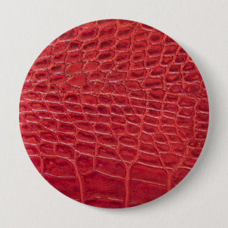 Bóton Redondo 10.16cm Couro-jacaré vermelho-escura