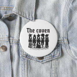 Bóton Redondo 10.16cm coven bachelorette party witchy