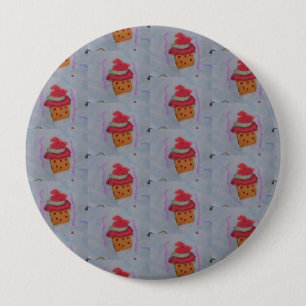 Bóton Redondo 10.16cm Crachá cupcakes