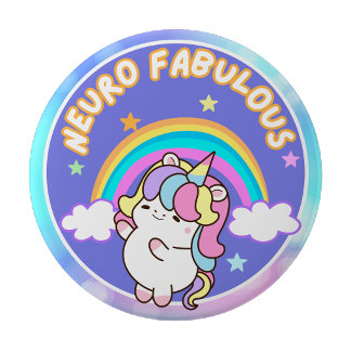Bóton Redondo 10.16cm Crachá de Neuro Fabuloso Sensory Badge