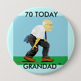 Bóton Redondo 10.16cm CRACHÁ do 70 do GRANDAD