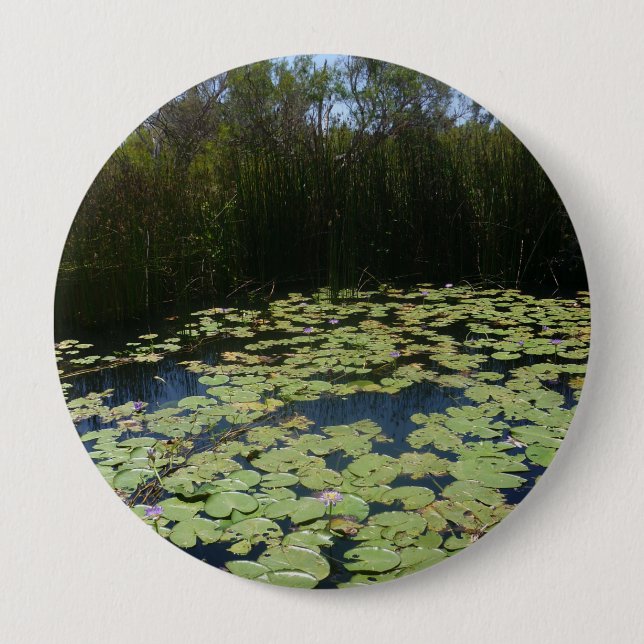 Bóton Redondo 10.16cm Crachá Outback Lily Pads (Frente)
